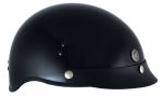 Klutch K-3 ‘Cruise’ Gloss Black Half Face Motorcycle Helmet with Snap On Visor - Image 10