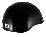 Klutch K-3 ‘Cruise’ Gloss Black Half Face Motorcycle Helmet with Snap On Visor - Image 8