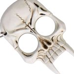 Hot Leathers KCC2001 Bone Skull Defense Key Chain - Image 2