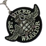 Hot Leathers Grenade Embroidered Key Chain KCH1016 - Image 2