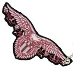 Hot Leathers Pink Eagle Embroidered Key Chain KCH1035 - Image 2