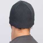 Hot Leathers KHB1000 Skull with Wings Grey Knit Cap - Image 6