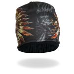 Hot Leathers KHC1024 Sublimated Indian Skull Beanie - Image 4