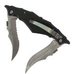 Hot Leathers KNA1106 Knife Double Open Skull with Clip 4″ - Image 3