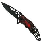 Hot Leathers KNA1115 Knife Spider Skull 4″ - Image 2