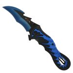 Hot Leathers KNA1118 Knife Dragon Tail Blue 4″ - Image 2