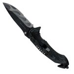 Hot Leathers KNA1134 Gold Flaming Skull 3.5 Folding Knife - Image 3
