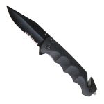 Hot Leathers Black Matte Knife w/ Clip KNA1151 - Image 2