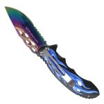 Hot Leathers Blue Flame Mirror Knife KNA1156 - Image 3