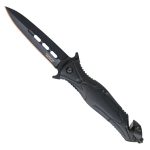 Hot Leathers Leaf Shape Matte Tactical Knife KNA1164 - Image 2