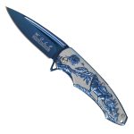 Hot Leathers Blue Howling Wolf Knife KNA1167 - Image 2