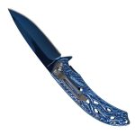 Hot Leathers Blue Flaming Eagle Knife KNA1168 - Image 3