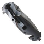 Hot Leathers Checkered w/ Wood Detail Knife KNA1176 - Image 4