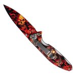 Hot Leathers Fire Skulls Knife KNA1178 - Image 3