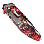 Hot Leathers Fire Skulls Knife KNA1178 - Image 4