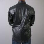 Hot Leathers LCS1001 Men’s Classic Black Fashion Leather Shirt with Multiple Pockets - Image 3