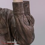 Hot Leathers LCS1004 Men’s Distressed Brown Leather Fashion Shirt with Multiple Pockets - Image 6