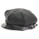 Hot Leathers Leather Section Pie Top Leather Cap LHA2006 - Image 4
