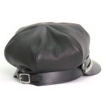 Hot Leathers Leather Section Pie Top Leather Cap LHA2006 - Image 6