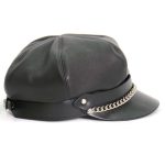 Hot Leathers Leather Section Pie Top Leather Cap LHA2006 - Image 7