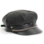 Hot Leathers Leather Section Pie Top Leather Cap LHA2006 - Image 8