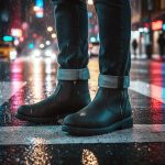 MMCC Men’s Kick Start 7″ Black Top Grain Leather Motorcycle Boots – Dual YKK Zippers, Freedom Flex Toe – MBM9009 - Image 4