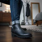 MMCC Men’s Kick Start 7″ Black Top Grain Leather Motorcycle Boots – Dual YKK Zippers, Freedom Flex Toe – MBM9009 - Image 5