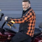 Milwaukee Leather Men’s Splitline Molten 2-Tone CE Armored Protective Flannel – Kevlar Reinforced – MPM1672 - Image 12