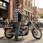 Milwaukee Leather Men’s Splitline Tundra 2-Tone CE Armored Protective Flannel – Kevlar Reinforced – MPM1673 - Image 12