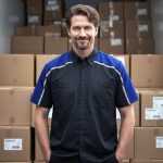 Milwaukee Motorcycle Clothing Co. Men’s Blk/Blu Mechanic Work Shirt – w / Reflective Strip, Rider‑Built MDM11602 - Image 6