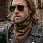 Milwaukee Leather Unisex Brown Leather Neck Warmer – Fleece-Lined Cold Weather Motorcycle Face Cover – MP7590 - Image 4