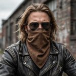 Milwaukee Leather Unisex Brown Leather Neck Warmer – Fleece-Lined Cold Weather Motorcycle Face Cover – MP7590 - Image 5