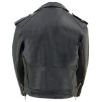 Milwaukee Leather LKK1920 Boy’s Black Classic Leather Biker Jacket with Patch Pocket Style - Image 2