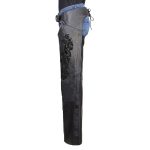 Milwaukee Leather Women’s Leather Motorcycle Chaps w/ Embroidery Detail, Adjustable Fit Riding Gear – LKL16701 - Image 7