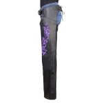 Milwaukee Leather Women’s Leather Motorcycle Chaps w/ Embroidery Detail, Adjustable Fit Riding Gear – LKL16702 - Image 8