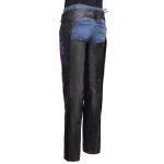 Milwaukee Leather Women’s Leather Motorcycle Chaps w/ Embroidery Detail, Adjustable Fit Riding Gear – LKL16702 - Image 9