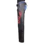 Milwaukee Leather Women’s Leather Motorcycle Chaps w/ Embroidery Detail, Adjustable Fit Riding Gear – LKL16703 - Image 8