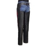 Milwaukee Leather Women’s Leather Motorcycle Chaps w/ Embroidery Detail, Adjustable Fit Riding Gear – LKL16703 - Image 9