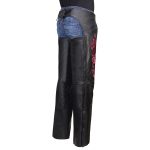 Milwaukee Leather Women’s Leather Motorcycle Chaps w/ Embroidery Detail, Adjustable Fit Riding Gear – LKL16703 - Image 11