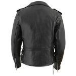 Milwaukee Leather LKL2700 Women’s Classic Black Premium Leather Motorcycle Vintage Jacket with Side Laces - Image 2