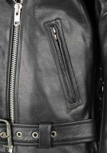 Milwaukee Leather LKL2700 Women’s Classic Black Premium Leather Motorcycle Vintage Jacket with Side Laces - Image 11
