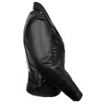 Milwaukee Leather LKL2700 Women’s Classic Black Premium Leather Motorcycle Vintage Jacket with Side Laces - Image 5