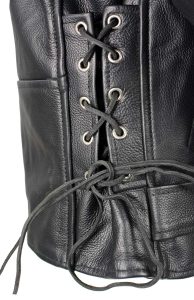 Milwaukee Leather LKL2700 Women’s Classic Black Premium Leather Motorcycle Vintage Jacket with Side Laces - Image 13