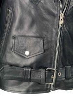 Milwaukee Leather LKL2701 Women’s Classic Black Premium Leather Motorcycle Rider Jacket with Built-In Belt - Image 16