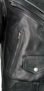 Milwaukee Leather LKL2701 Women’s Classic Black Premium Leather Motorcycle Rider Jacket with Built-In Belt - Image 9