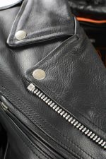 Milwaukee Leather LKL2701 Women’s Classic Black Premium Leather Motorcycle Rider Jacket with Built-In Belt - Image 11