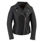 Milwaukee Leather LKL2710 Women’s Classic Black Braided Motorcycle Jacket with Studded Back - Image 18