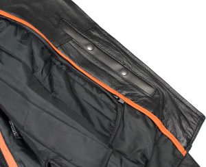 Milwaukee Leather LKL2710 Women’s Classic Black Braided Motorcycle Jacket with Studded Back - Image 5