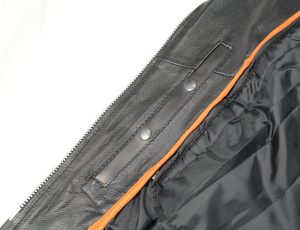 Milwaukee Leather LKL2710 Women’s Classic Black Braided Motorcycle Jacket with Studded Back - Image 6