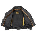Milwaukee Leather LKL2711 Women’s Braided Black Leather Motorcycle Rider Jacket w/ Studded Back - Image 8